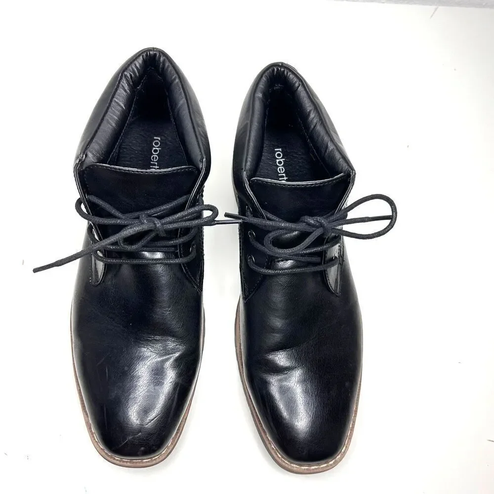 Boots Premium Black oxfords Classic Ankle Lace Up Dress for men size 10M.